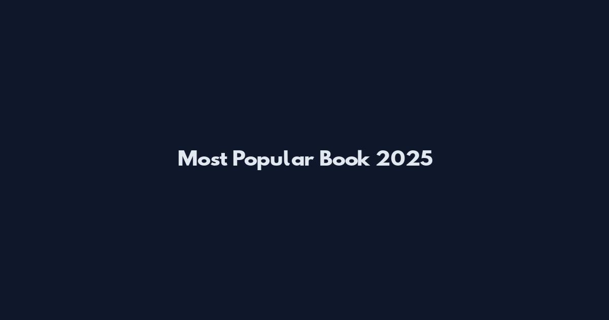 Most Popular Book 2025