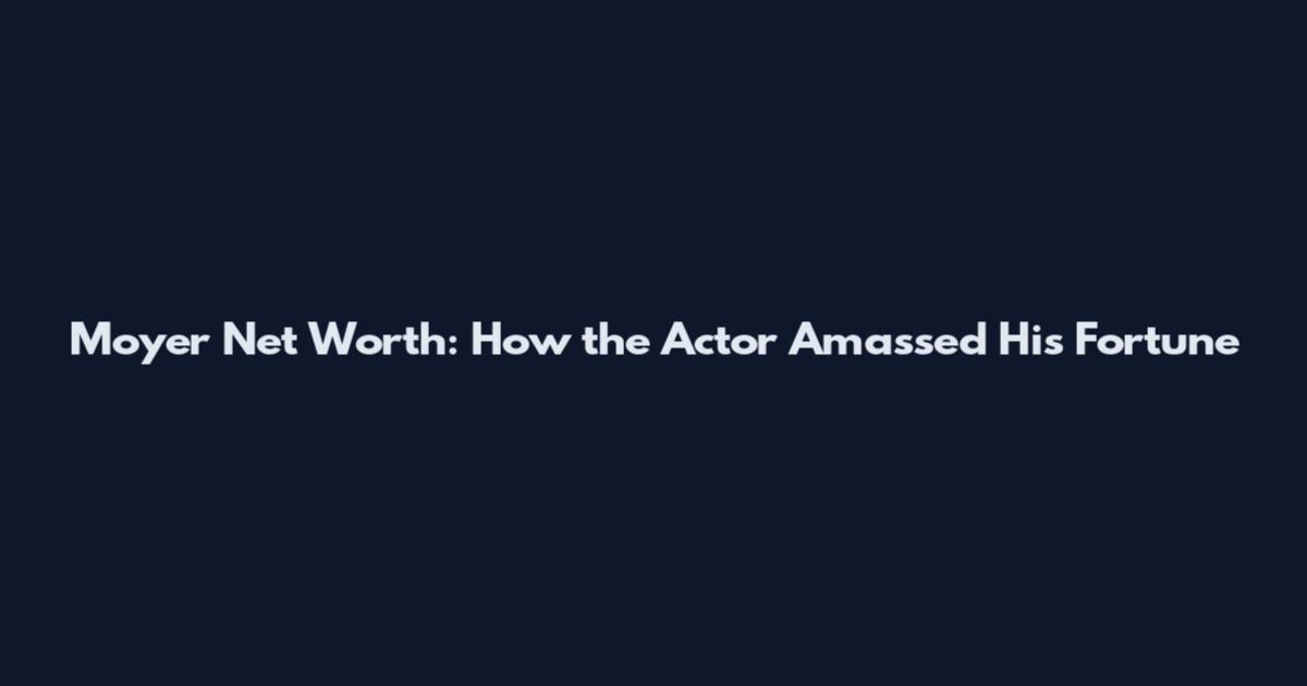 Moyer Net Worth: How the Actor Amassed His Fortune