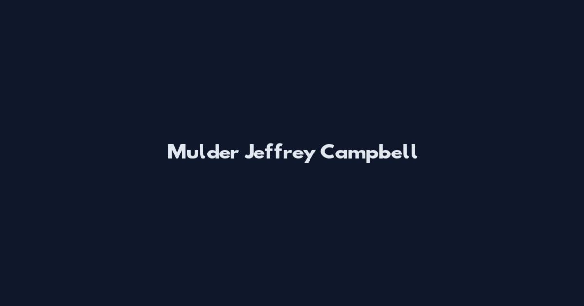 Mulder Jeffrey Campbell