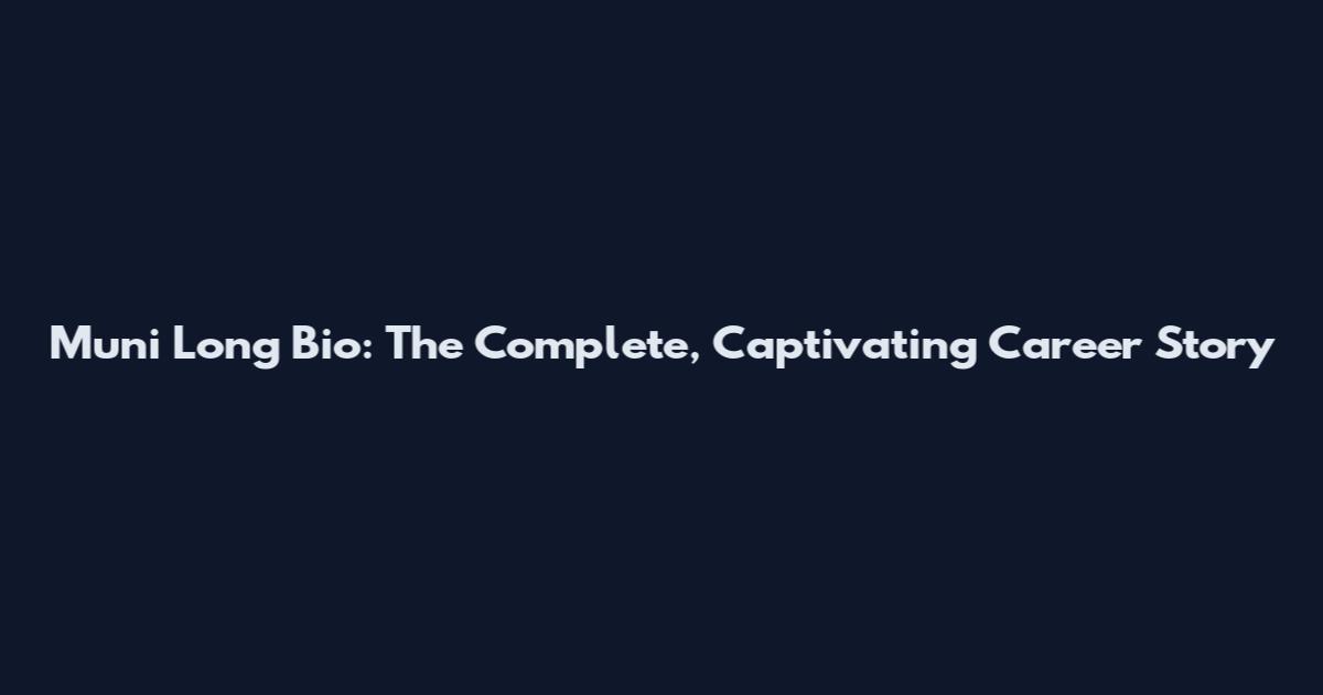 Muni Long Bio: The Complete, Captivating Career Story