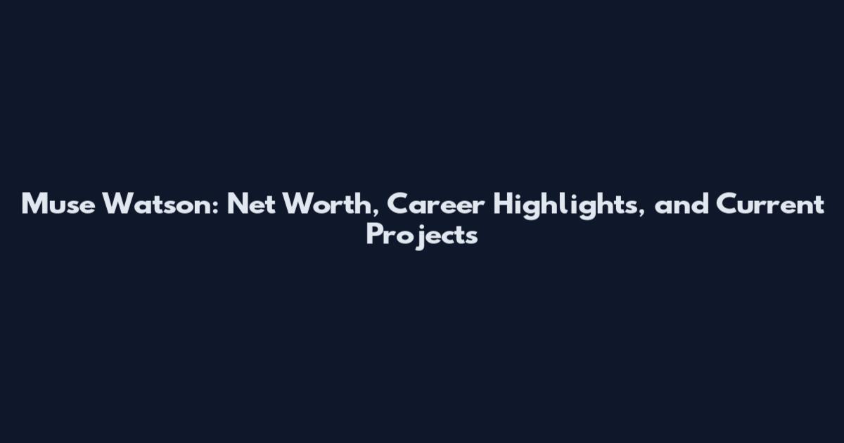 Muse Watson: Net Worth, Career Highlights, and Current Projects