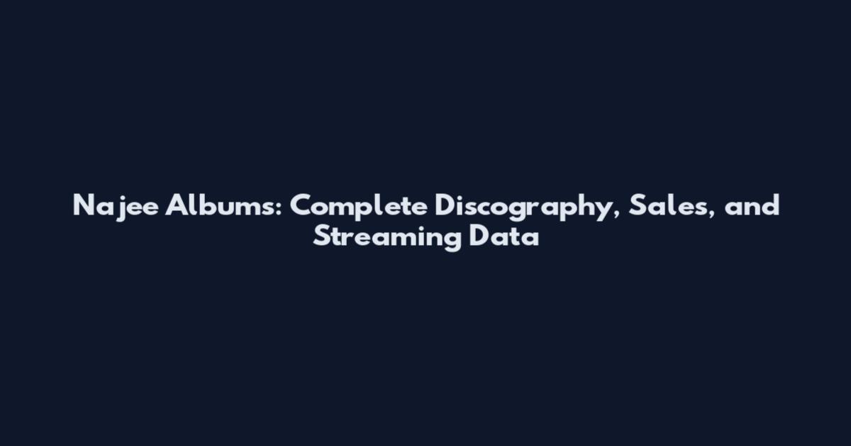 Najee Albums: Complete Discography, Sales, and Streaming Data
