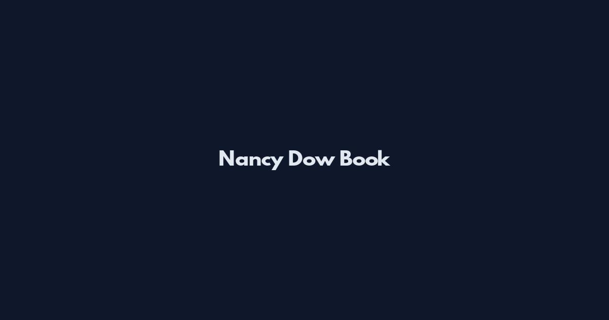 Nancy Dow Book
