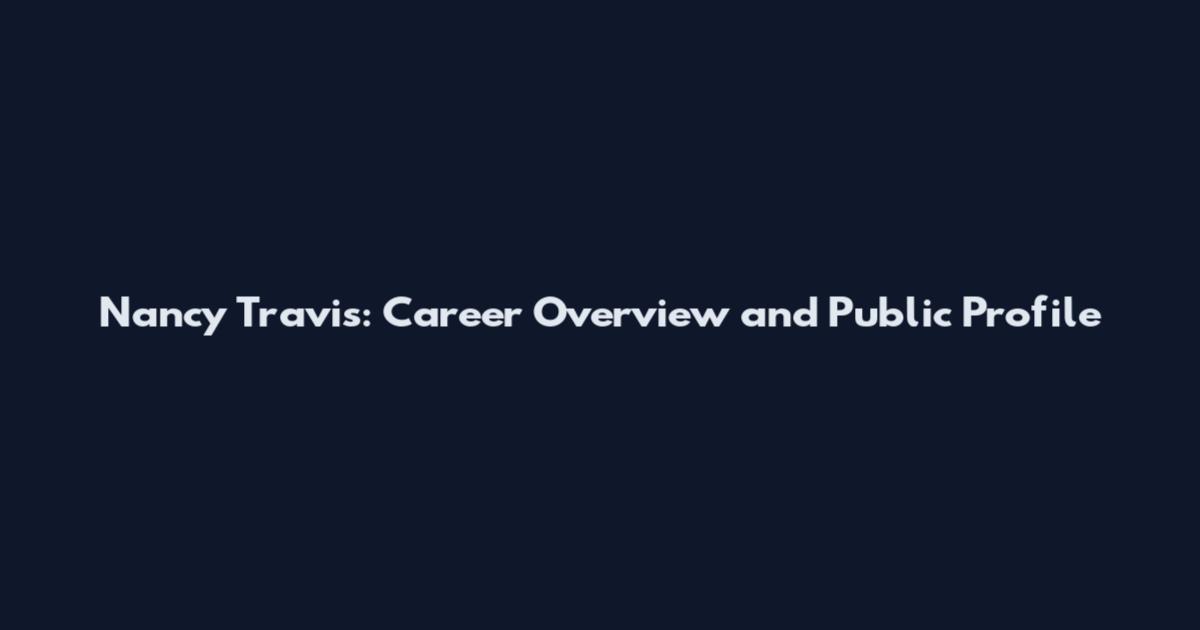 Nancy Travis: Career Overview and Public Profile