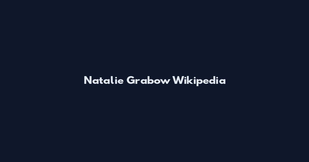 Natalie Grabow Wikipedia