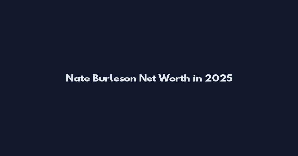 Nate Burleson Net Worth in 2025