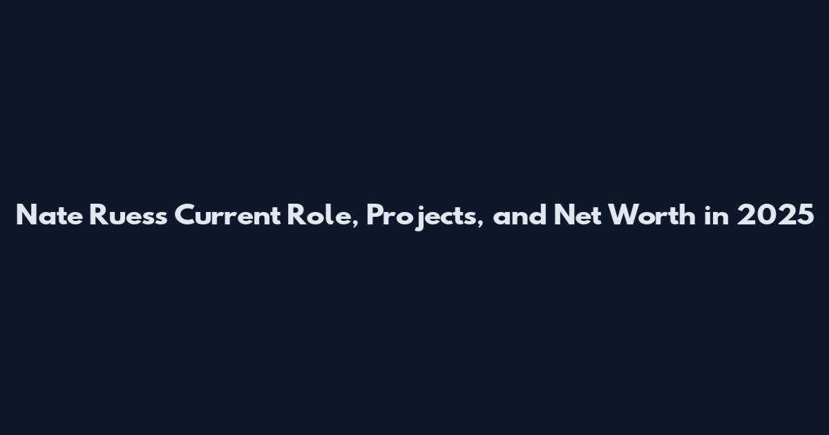 Nate Ruess Current Role, Projects, and Net Worth in 2025