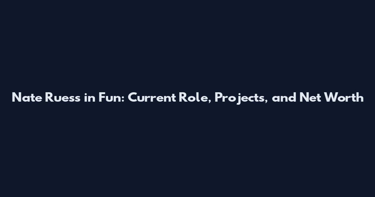 Nate Ruess in Fun: Current Role, Projects, and Net Worth