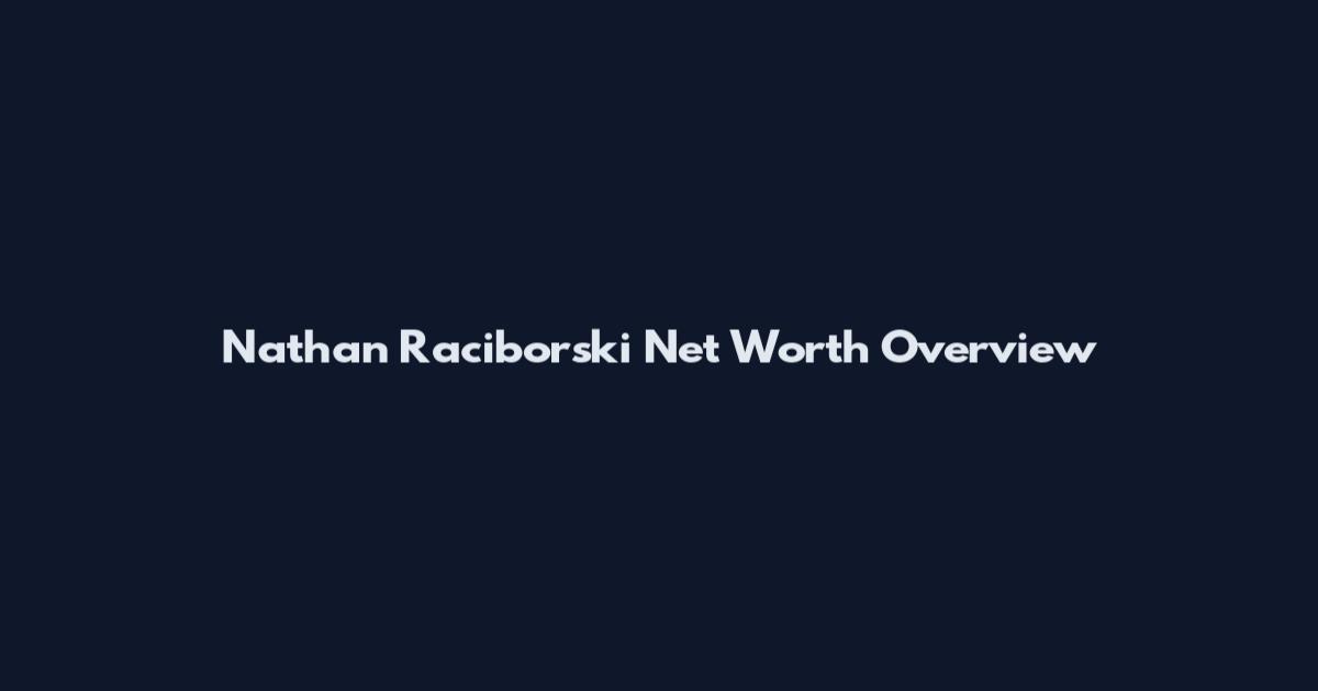 Nathan Raciborski Net Worth Overview