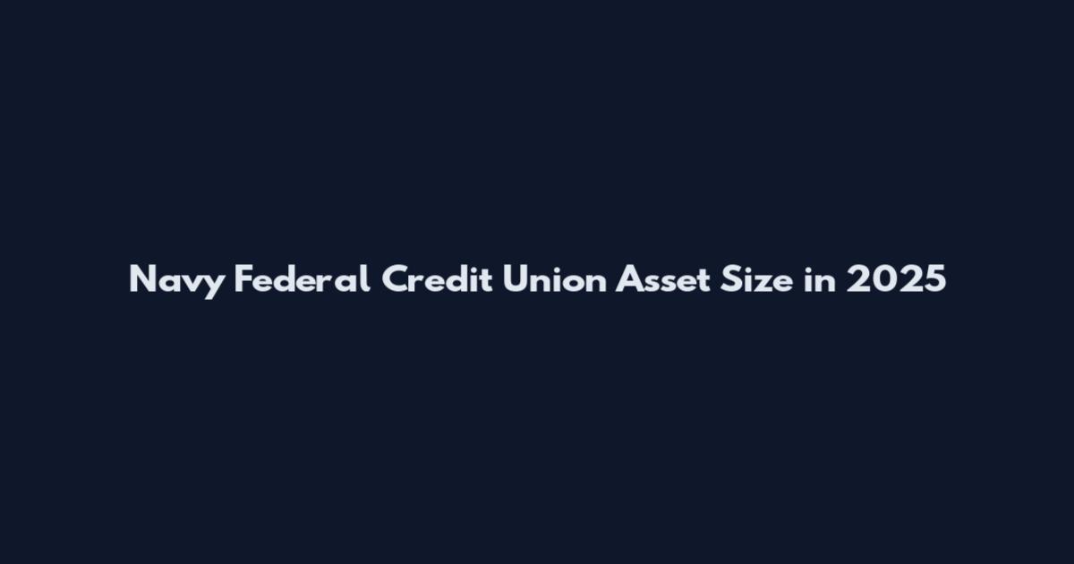 Navy Federal Credit Union Asset Size in 2025