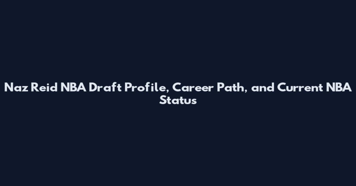 Naz Reid NBA Draft Profile, Career Path, and Current NBA Status