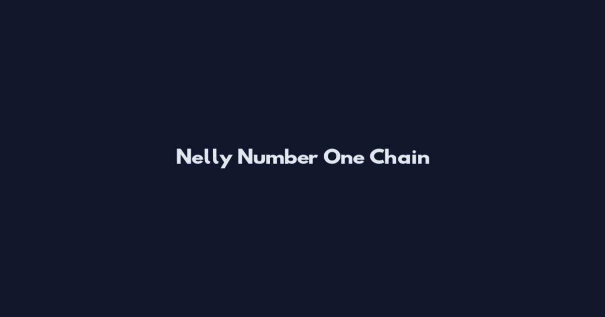 Nelly Number One Chain