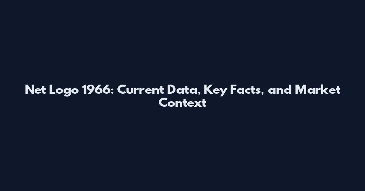 Net Logo 1966: Current Data, Key Facts, and Market Context