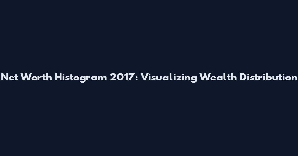 Net Worth Histogram 2017: Visualizing Wealth Distribution