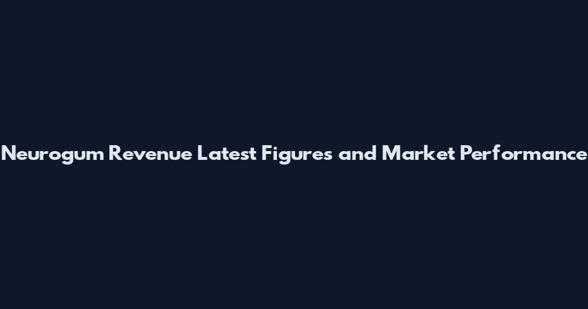 Neurogum Revenue Latest Figures and Market Performance