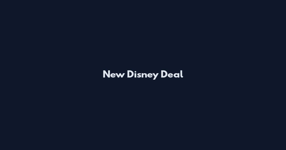 New Disney Deal