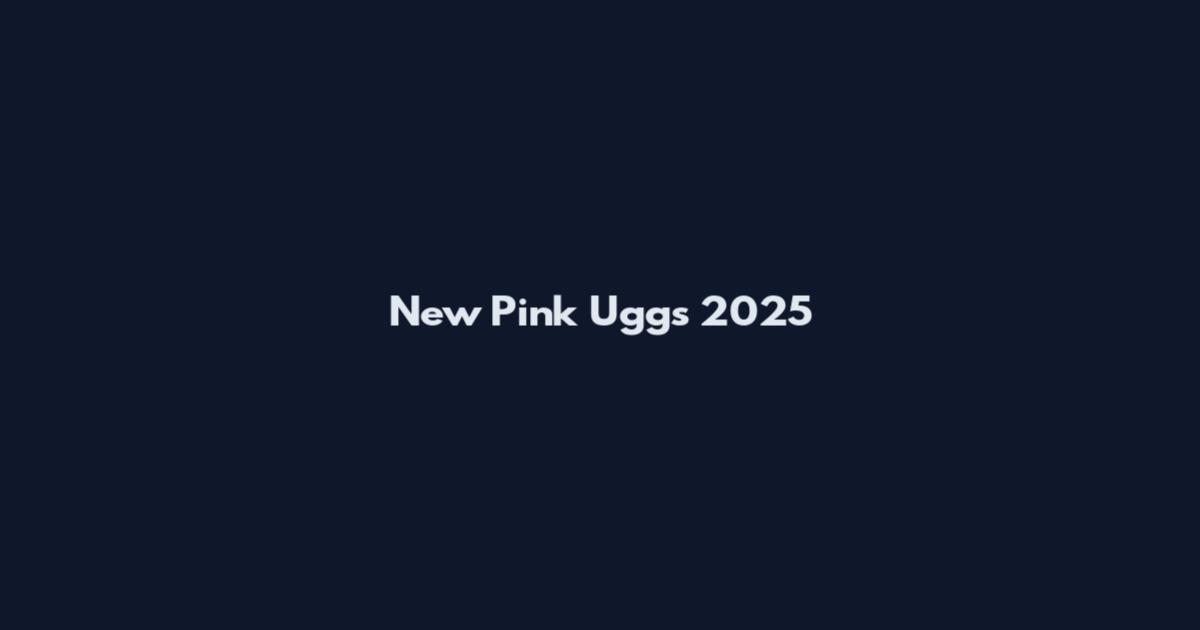 New Pink Uggs 2025