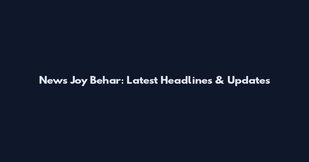 News Joy Behar: Latest Headlines & Updates