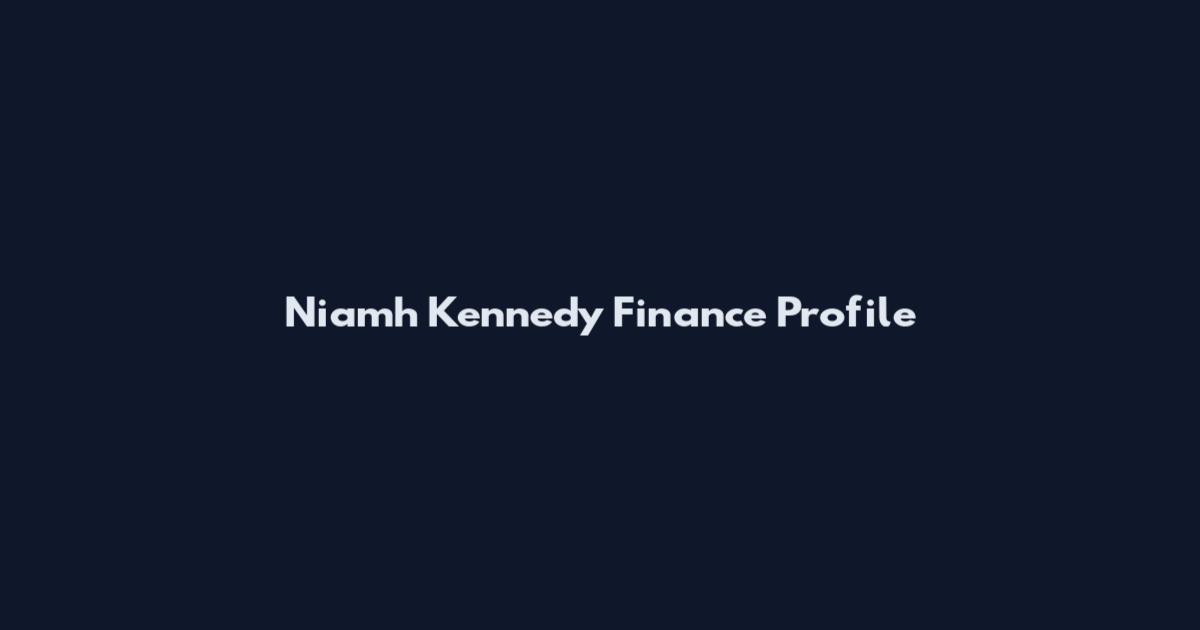 Niamh Kennedy Finance Profile
