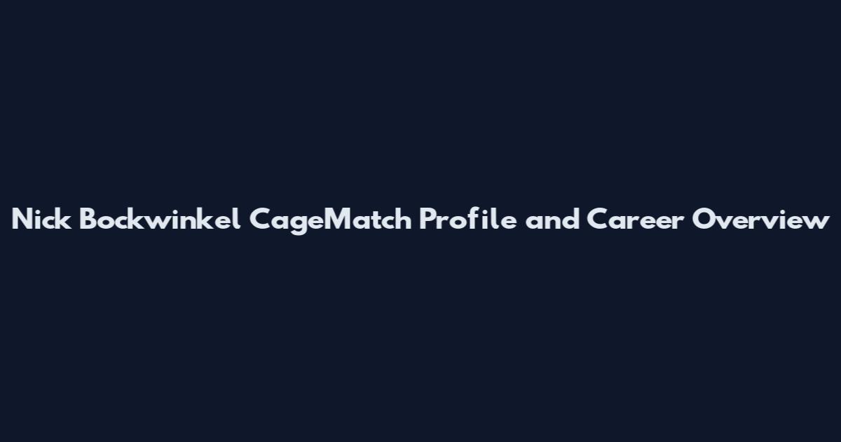 Nick Bockwinkel CageMatch Profile and Career Overview
