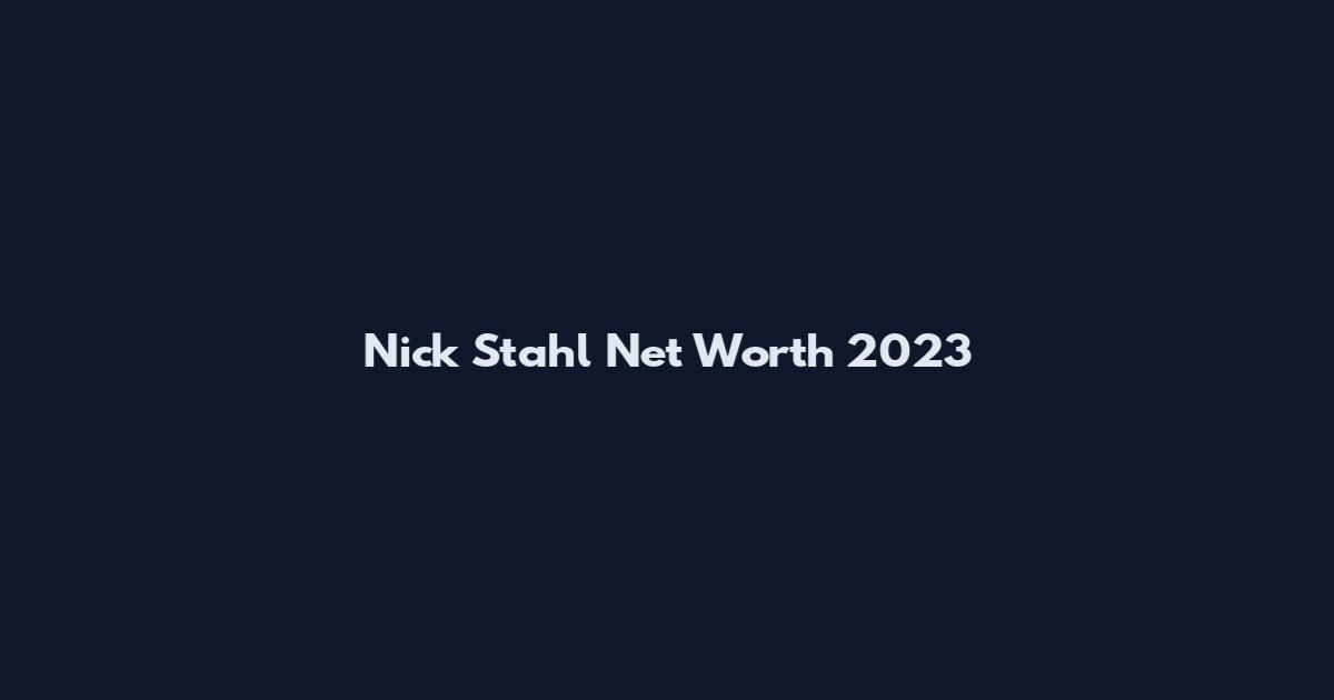Nick Stahl Net Worth 2023