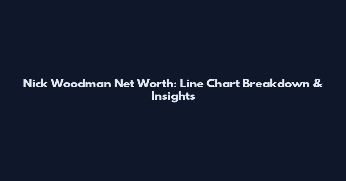Nick Woodman Net Worth: Line Chart Breakdown & Insights