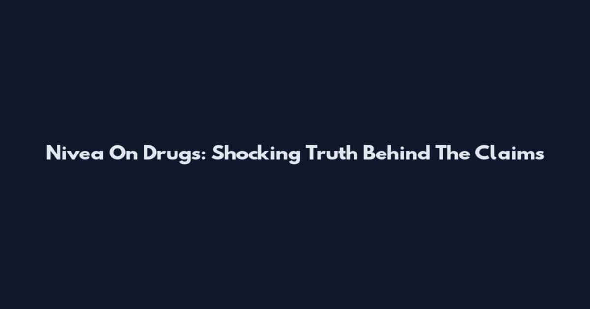 Nivea On Drugs: Shocking Truth Behind The Claims