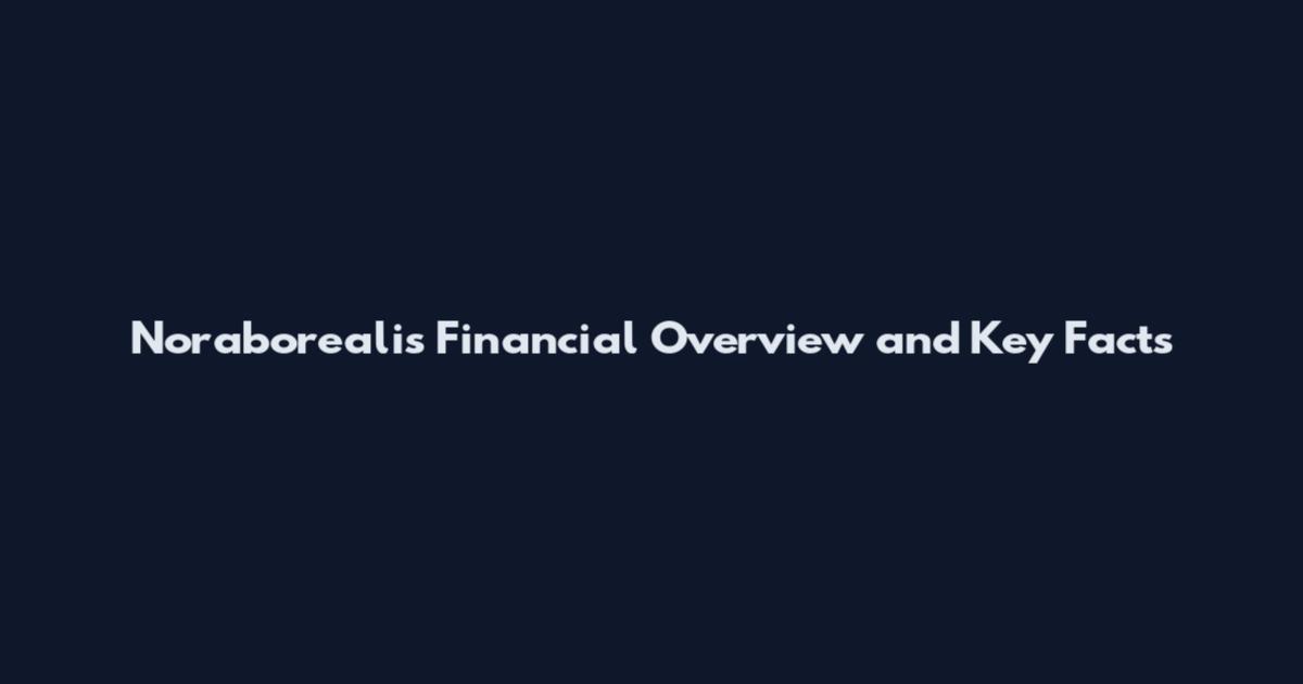 Noraborealis Financial Overview and Key Facts