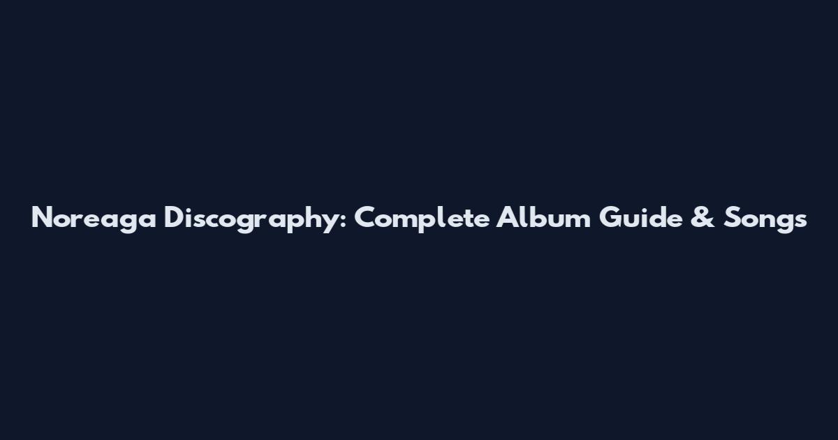 Noreaga Discography: Complete Album Guide & Songs