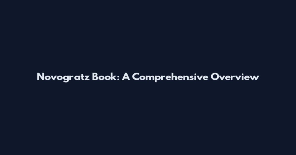Novogratz Book: A Comprehensive Overview