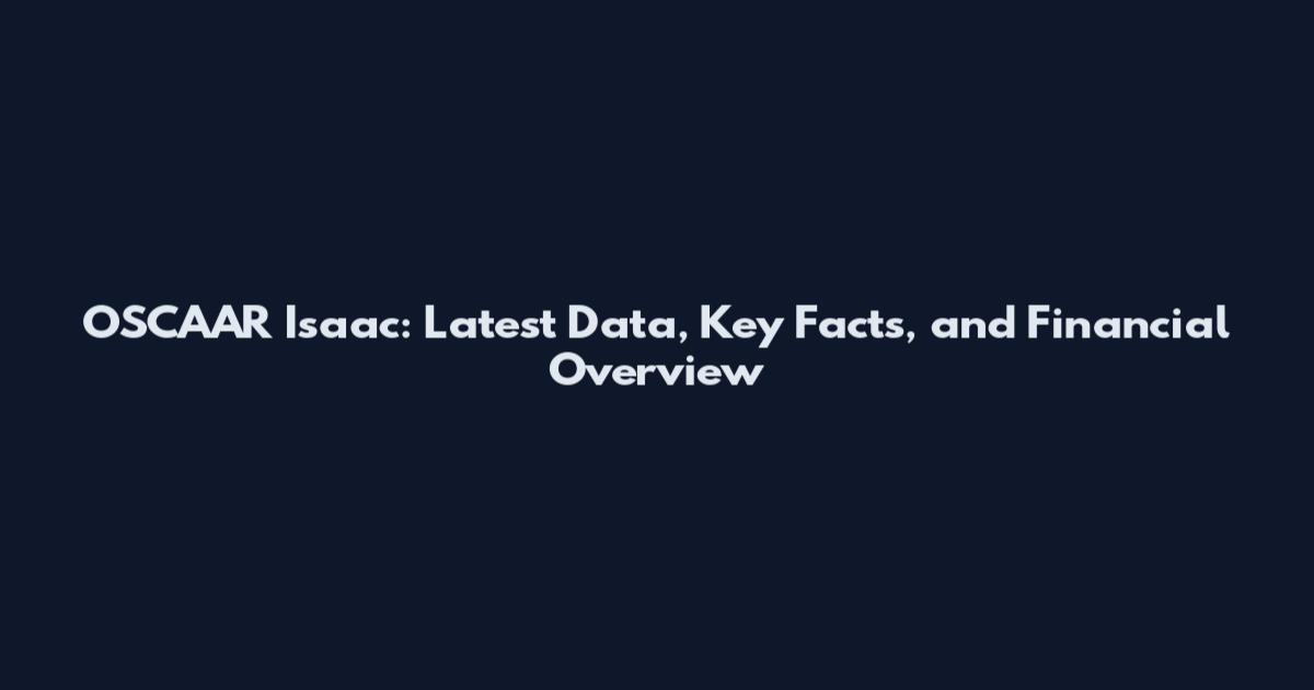 OSCAAR Isaac: Latest Data, Key Facts, and Financial Overview