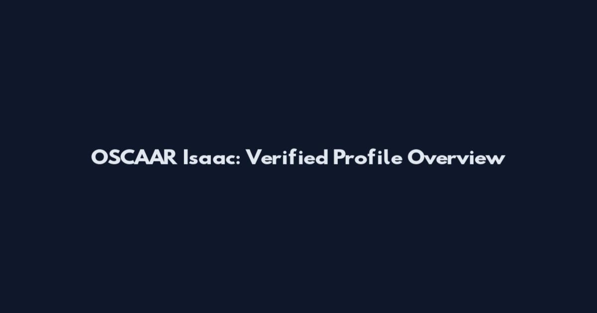 OSCAAR Isaac: Verified Profile Overview