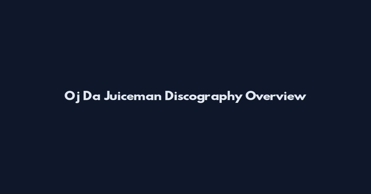 Oj Da Juiceman Discography Overview