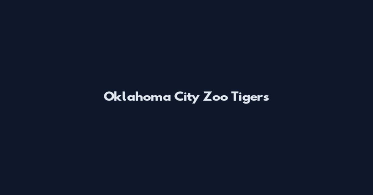 Oklahoma City Zoo Tigers