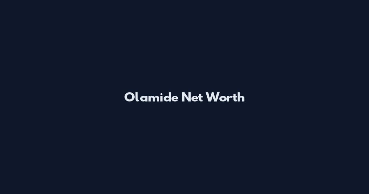 Olamide Net Worth