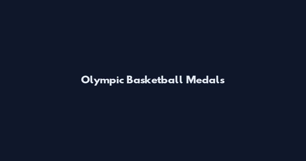 Olympic Basketball Medals