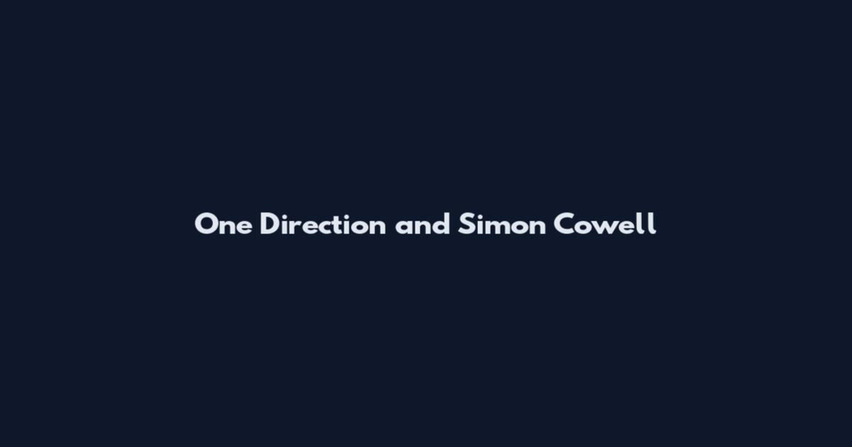 One Direction and Simon Cowell