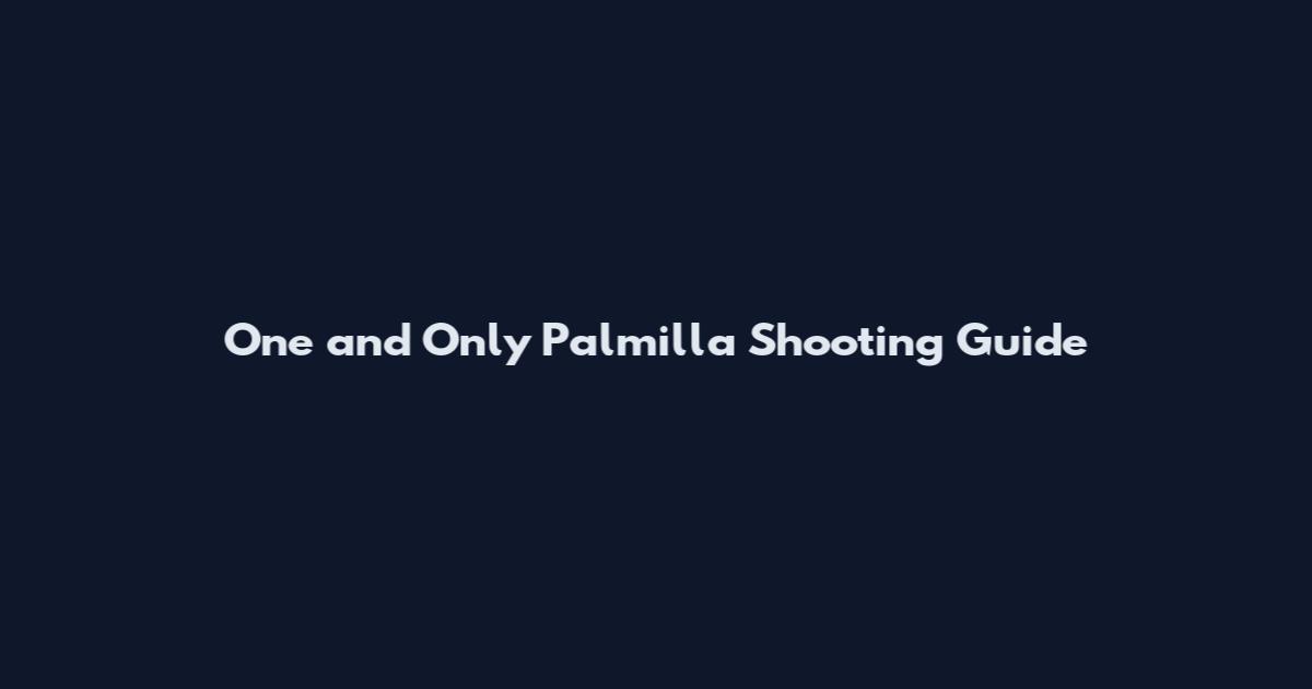 One and Only Palmilla Shooting Guide