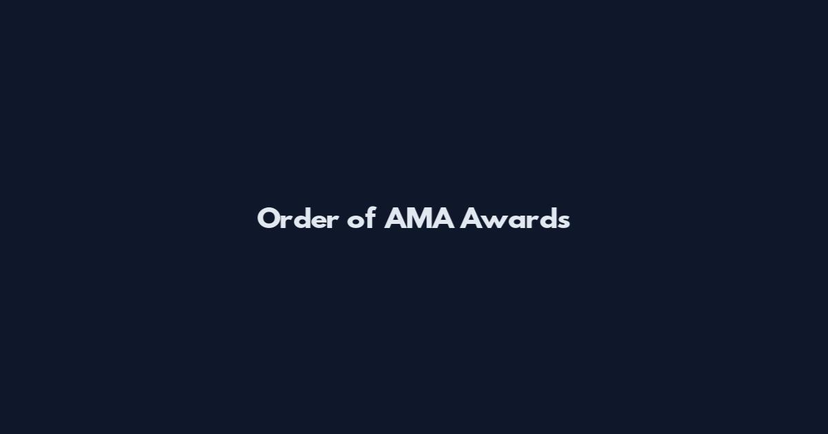 Order of AMA Awards