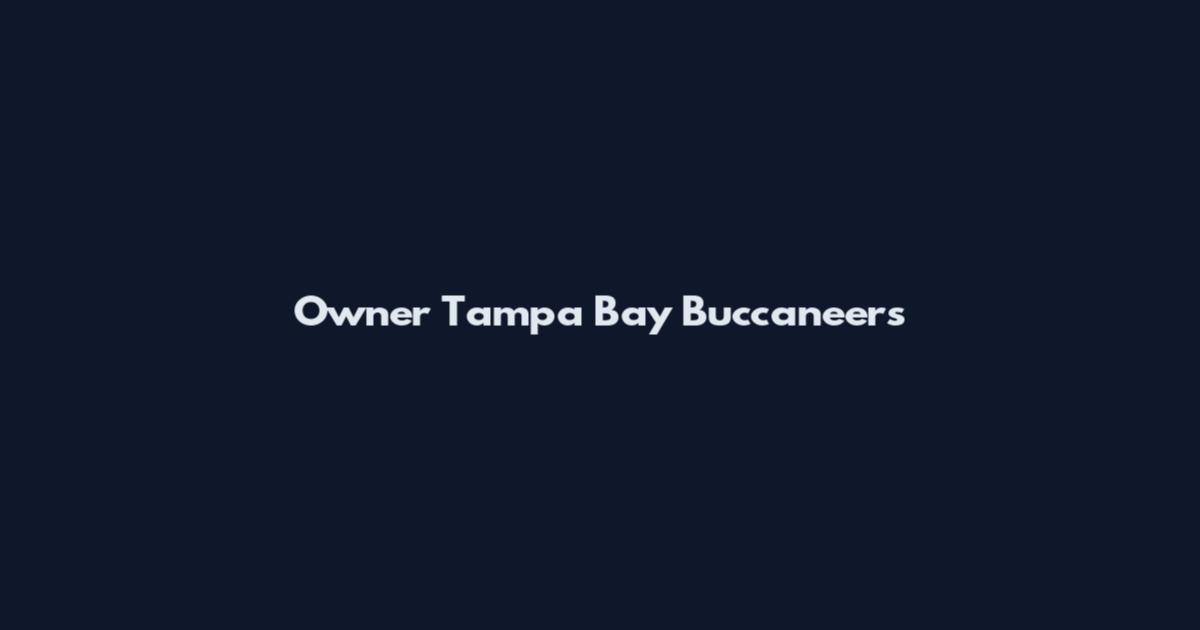 Owner Tampa Bay Buccaneers