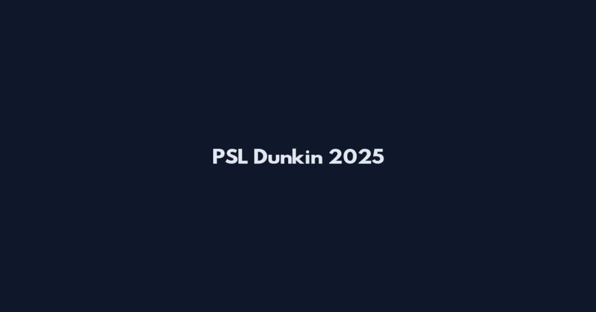 PSL Dunkin 2025