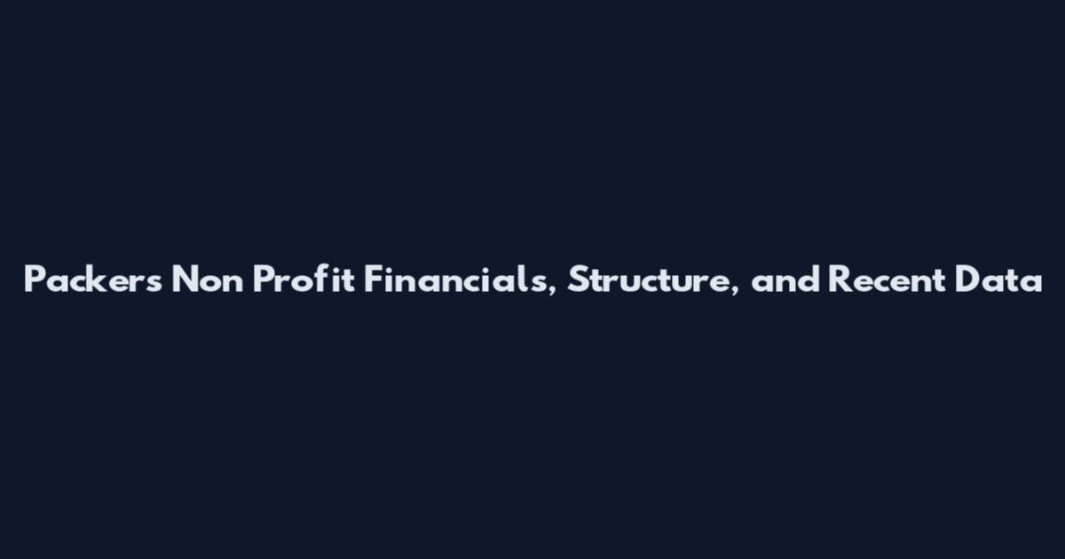 Packers Non Profit Financials, Structure, and Recent Data