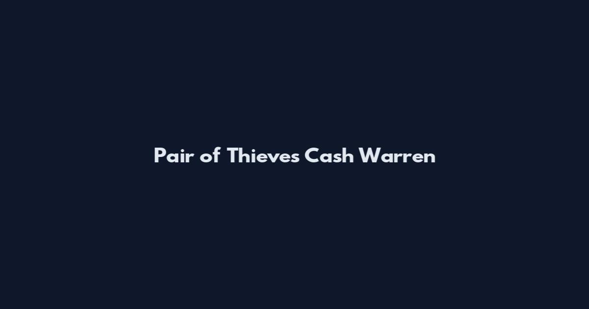 Pair of Thieves Cash Warren