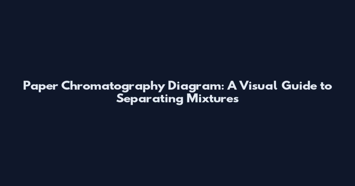 Paper Chromatography Diagram: A Visual Guide to Separating Mixtures