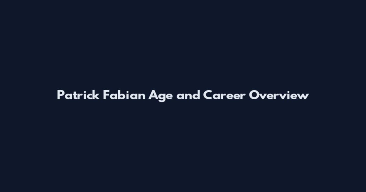 Patrick Fabian Age and Career Overview