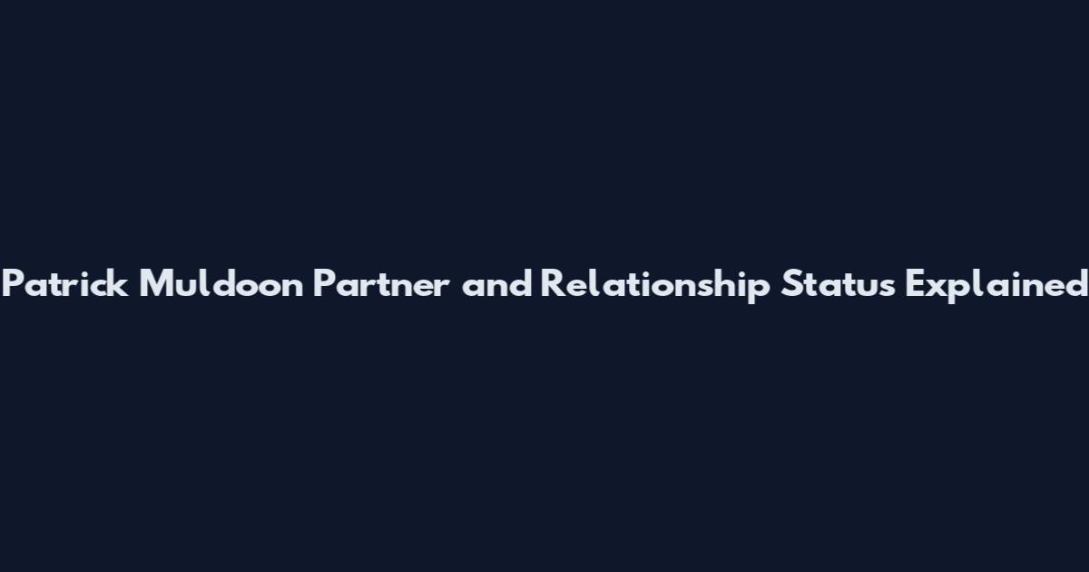 Patrick Muldoon Partner and Relationship Status Explained