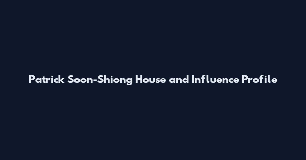 Patrick Soon-Shiong House and Influence Profile