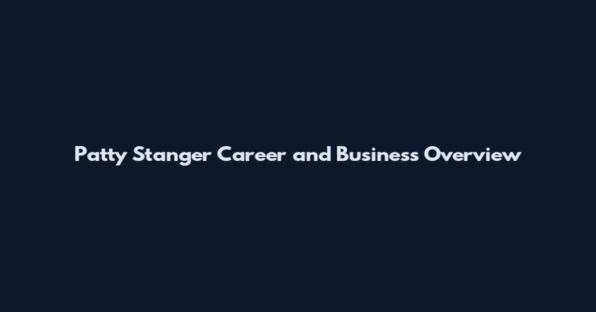 Patty Stanger Career and Business Overview