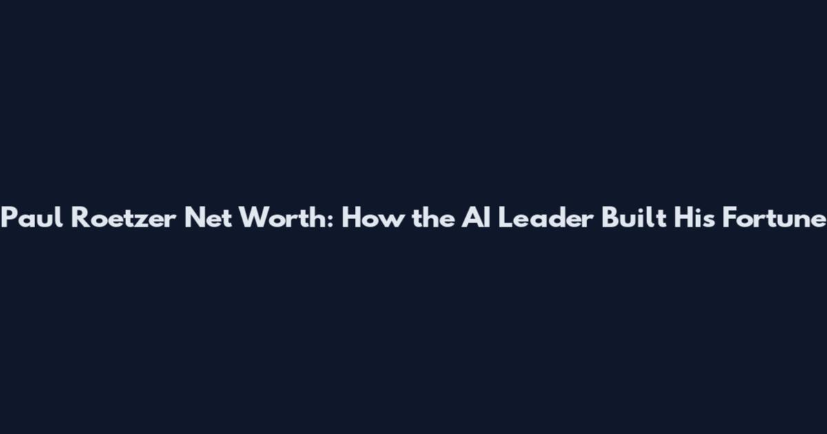 Paul Roetzer Net Worth: How the AI Leader Built His Fortune