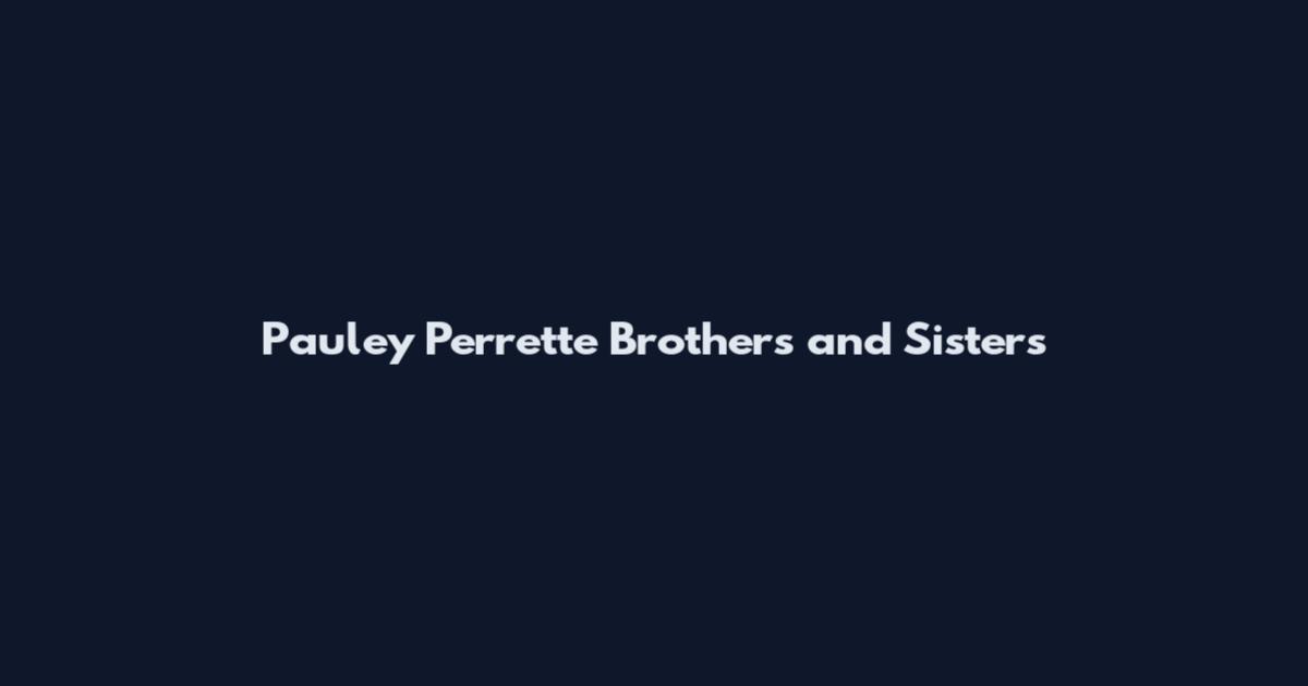 Pauley Perrette Brothers and Sisters